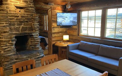 Kuusi-Ruka 6: Holz, Hütte, Decke, Blockhaus, Hartholz, Holzbeize, Holz, Wohnzimmer, Planke