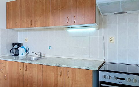 Green Valley Park Stárkov 13: Holz, Flooring, Cabinetry, Countertop, Spüle, Küche, Fussboden, Küchengerät, Major Appliance, Interior Design