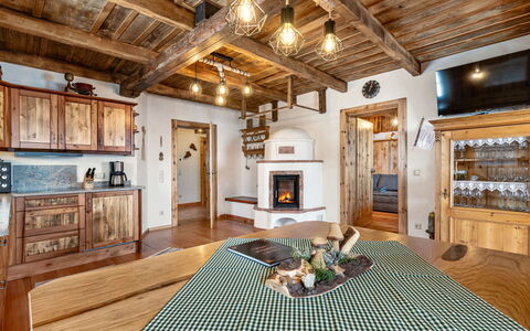 Heregger Hütte: Holz, Zuhause, Haus, Hütte, Möbel, Blockhaus, Küche & Esszimmer Tisch, Esszimmer, Hartholz, Decke