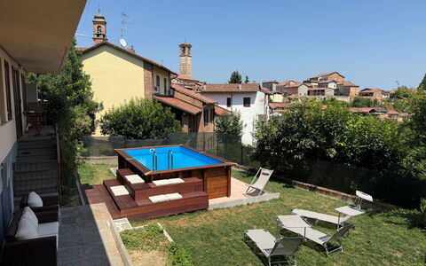 Castagnole Monferrato 200: Schwimmbad, Verbundwerkstoff, Freizeit, Hinterhof, Resort, Schatten, Garten, Eco Hotel, Design, Hof