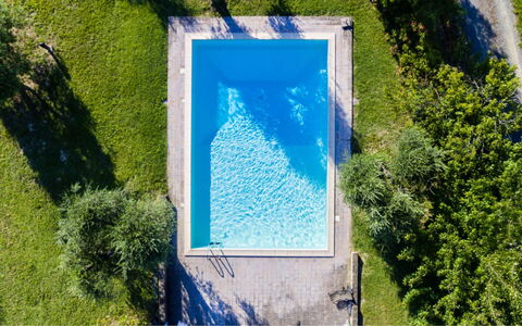 Podere Torre: Blau, Schwimmbad, Verbundwerkstoff, Freizeit, Resort, Hinterhof, Thermae, Eco Hotel, Water Feature