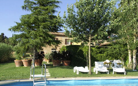 Casalunga: Schwimmbad, Strauch, Garten, Gartenmöbel, Hinterhof, Landscaping, Schatten, Eco Hotel, Hazienda