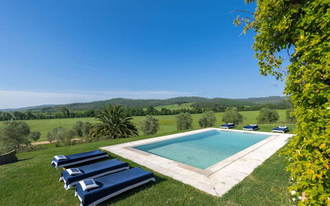 Villa Moscato: Blau, Schwimmbad, Landscaping, Estate, Garten, Rasen, Gartenmöbel, Hazienda, Villa, Kumulus