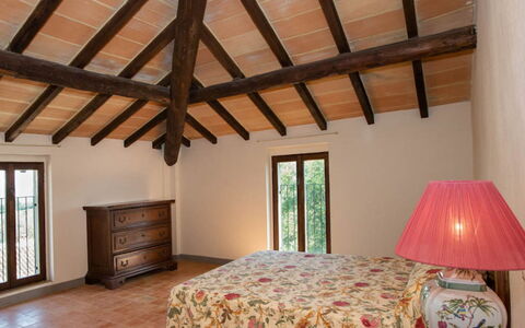 Cascina del Castello: Interior Design, Holz, Möbel, Decke, Flooring, Fussboden, Zuhause, Zimmer, Schlafzimmer, Bett