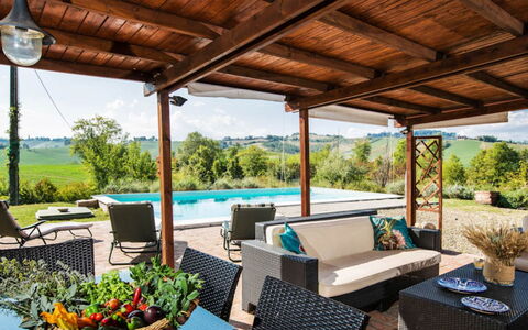 Cascina Tabia: Möbel, Schwimmbad, Gartenmöbel, Resort, Stuhl, Eco Hotel, Tisch Im Freien, Schatten, Terrasse, Blumentopf