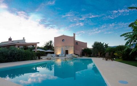 Villa dello Zingaro: Blau, Schwimmbad, Resort, Estate, Hazienda, Eco Hotel, Water Feature, Villa, Landscaping