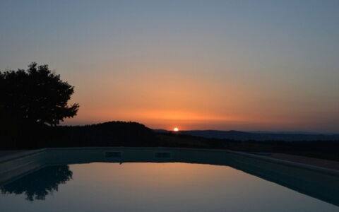 Podere del Mezzadro: Himmel, Horizont, Natur, Dämmerung, Afterglow, Sonnenuntergang, Abend, Sonnenaufgang, Landschaft, Morgenröte