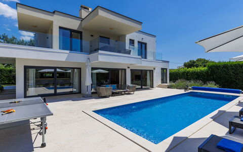 Frani: Blau, Schwimmbad, Estate, Villa, Villa, Hotel, Resort