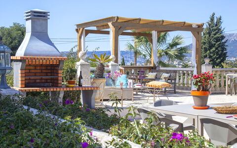 C&M: Möbel, Blumentopf, Tabelle, Gartenmöbel, Stuhl, Garten, Resort, Tisch Im Freien, Schatten