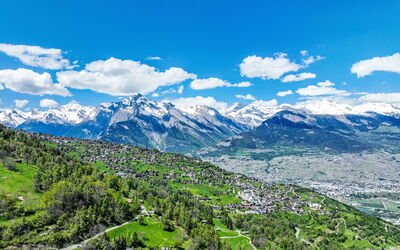 Nendaz 747: Berg, Bergforms, Hügel, Gebirge, Hochland, Wolke, Landschaft, Bergstation, Senke, Terrain