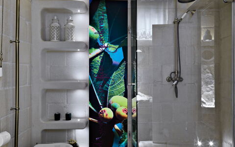 Masseria Capasa: Wand, Interior Design, Armatur, Badezimmer, Flooring, Beleuchtung, Installation, Fussboden, Fliese, Zuhause