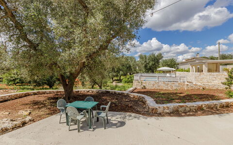 Trullo Quattro Carrini: Garten, Schatten, Estate, Landscaping, Hinterhof