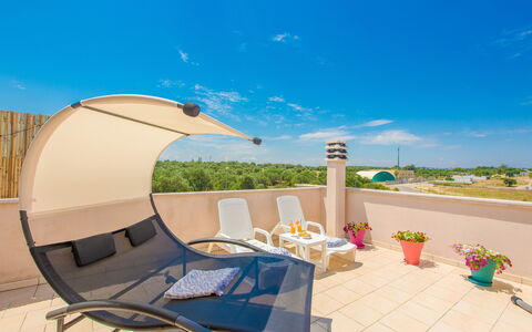 La Nuvola Sui Pedali: Wohnung, Gartenmöbel, Stuhl, Schatten, Balkon, Hotel, Villa