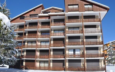 Eperon 3: Wohnung, Einfrieren, Winter, Schnee, Blockhaus, Lärche, Balkon