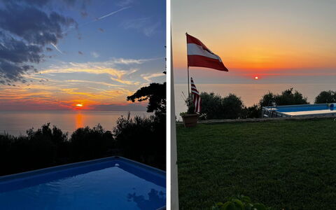 Il Tramonto: Himmel, Wolke, Horizont, Orange, Sonnenuntergang, Dämmerung, Sonnenaufgang, Sonne, Abend, Afterglow