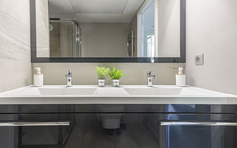Prestige View: Bad Sink, Armatur, Interior Design, Sinken, Badezimmerschrank, Spiegel, Countertop, Badezimmer, Zapfhahn, Cabinetry