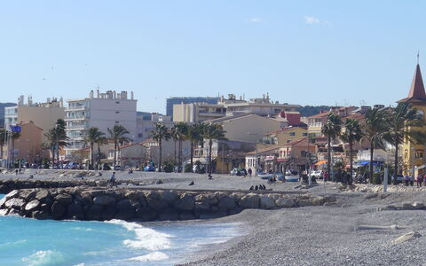 Cagnes Provencal: Küste, Strand, Meer, Küsten Und Ozeanische Forms, Ufer, Urlaub, Ozean, Sand, Touristenattraktion