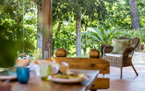 Casa Iume: Möbel, Holz, Gartenmöbel, Tabelle, Stuhl, Tisch Im Freien, Garten, Schatten, Eco Hotel, Terrasse