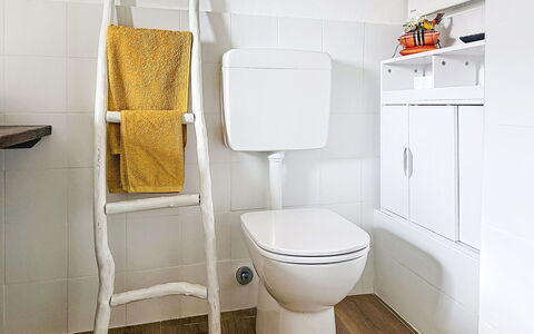Al Civico 29: Toilleten Sitz, Toilette, Badezimmer, Armatur, Fussboden, Flooring, Installation