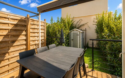 La Dune: Holz, Gartenmöbel, Möbel, Verbundwerkstoff, Deck, Tisch Im Freien, Schatten, Stuhl, Hartholz, Garten