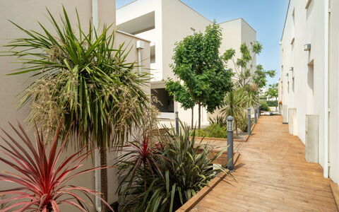 La Dune: Wohngebiet, Wohnung, Schatten, Design, Landscaping, Balkon, Walkway
