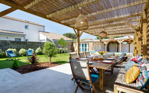 Pornic 648: Schatten, Hütte, Garten, Hinterhof, Garten, Estate, Gartenbauten, Outdoor Struktur