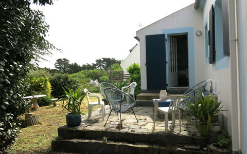 Charme de Samzun: Meer, Küste, Strand, Ozean, Schatten, Balkon, Planke, Gartenmöbel