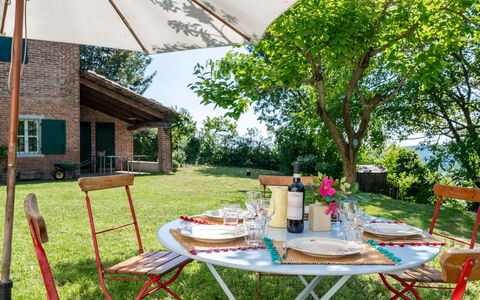 Mainero: Möbel, Gartenmöbel, Tabelle, Stuhl, Tisch Im Freien, Küche & Esszimmer Tisch, Tischdecke, Garten, Schatten, Regenschirm
