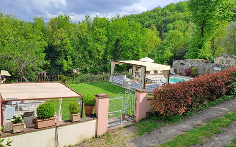 Antica Villa Della Lana: Garten, Hinterhof, Landscaping, Schatten, Schwimmbad, Garten, Hazienda, Outdoor Struktur, Blumentopf, Eco Hotel