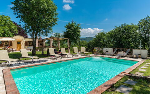 Antica Villa Della Lana: Schwimmbad, Baum, Resort, Eco Hotel, Garten, Gartenmöbel, Schatten, Thermae, Regenschirm, Estate
