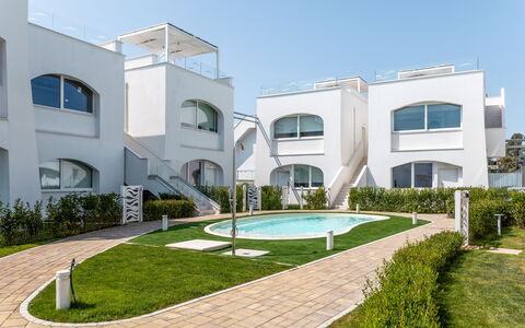 Perla Costa Conero: Schatten, Villa, Balkon, Hotel, Schwimmbad, Resort