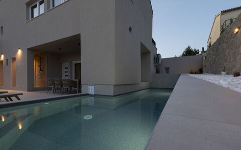 Ivica & Marica: Wand, Die Architektur, Schwimmbad, Wohngebiet, Zuhause, Verbundwerkstoff, Beton, Estate, Schatten, Design