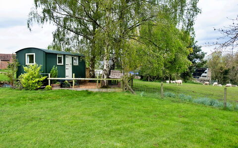 Hay and Hedgerow Glamping: Deck, Schatten, Hartholz, Gartenmöbel, Balkon, Planke, Eco Hotel, Schwimmbad, Holzboden, Resort