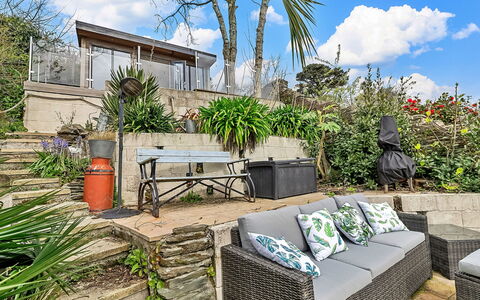 Garden Cottage in Fowey: Wohnung, Gebirge, Senke, Alpen, Hotel, Bergdorf