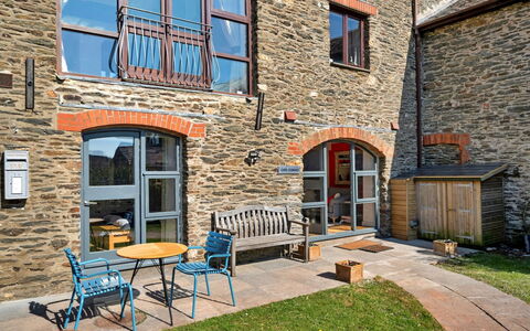 Salcombe 605: Wohnung, Balkon, Schatten, Yachthafen, Hotel, Dock