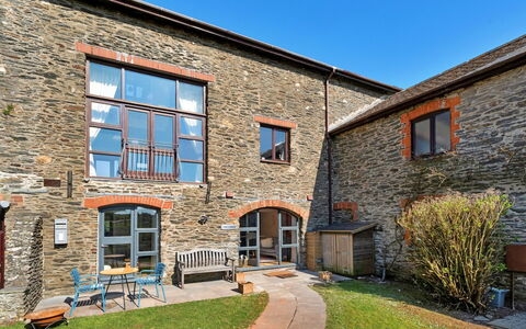 Salcombe 605: Wohnung, Balkon, Schatten, Yachthafen, Hotel, Dock