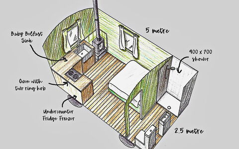'Angharad' Poachers Hut: Wohnung, Balkon, Schatten, Yachthafen, Hotel, Dock