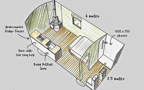 'Joan' Shepherds Hut: Wohnung, Balkon, Schatten, Yachthafen, Hotel, Dock