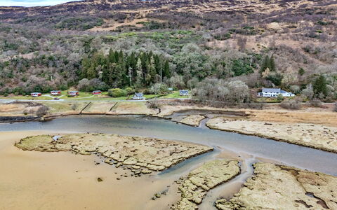 Lochead Cottage: Wohnung, Balkon, Schatten, Yachthafen, Hotel, Dock