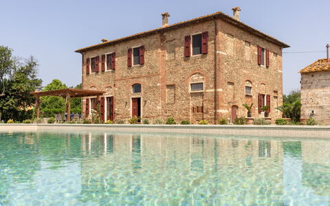 Villa Leone Reale: Estate, Schwimmbad, Hazienda, Backstein, Bauernhaus, Villa, Historisches Haus, Villa, Eco Hotel, Hinterhof