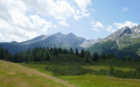 Larice: Himmel, Berg, Bergforms, Wolke, Grün, Natur, Hügel, Natürlichen Umgebung, Gras, Natürliche Landschaft
