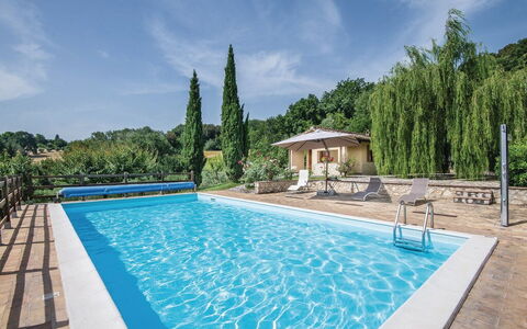 Casa Salvia, Ac, Wifi, Narni: Schwimmbad, Blau, Verbundwerkstoff, Freizeit, Resort, Eco Hotel, Gartenmöbel, Schatten, Water Feature, Thermae