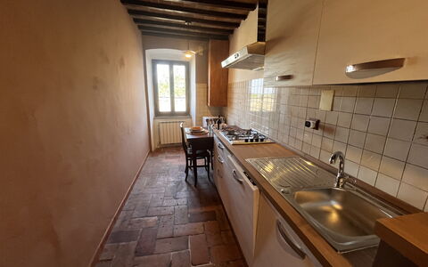 Appartamento Del Mercato: Flooring, Holz, Fussboden, Countertop, Küche, Küchengerät, Decke, Zimmer, Major Appliance, Spüle