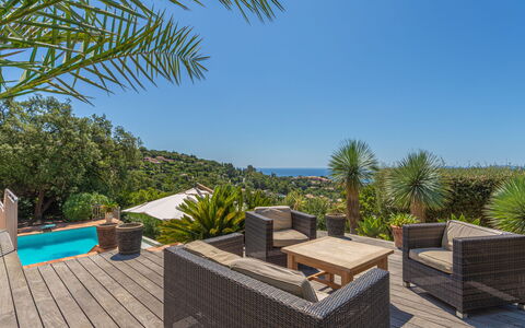 Manureva: Blau, Resort, Eco Hotel, Meer, Gartenmöbel, Schatten, Tropen, Ozean, Stuhl
