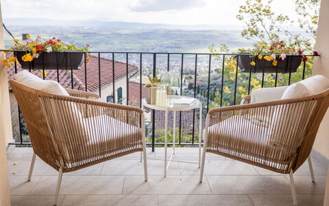 Casa Coccinella: Möbel, Gartenmöbel, Stuhl, Tabelle, Tisch Im Freien, Wicker, Balkon, Terrasse, Schatten, Kaffetisch
