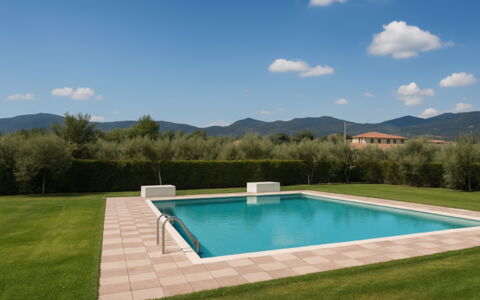Villa Diamante: Schwimmbad, Resort, Verbundwerkstoff, Garten, Schatten, Water Feature, Landscaping, Hinterhof, Eco Hotel, Rasen