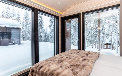 Visit Pyhä Cabins D: Holz, Winter, Schnee, Decke, Einfrieren, Daylighting, Hartholz, Blockhaus