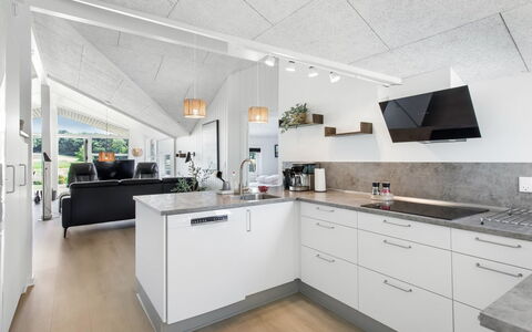 Eisa - 75M from the Sea: Küche, Interior Design, Flooring, Decke, Countertop, Light Fixture, Fussboden, Möbel, Major Appliance, Küchengerät