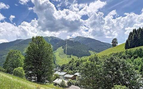 Saalbach-Hinterglemm 107: Bergforms, Berg, Baum, Grün, Hügel, Natur, Natürliche Landschaft, Hochland, Gebirge, Landschaft
