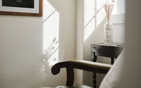Tigh Na Bruthaich: Interior Design, Zuhause, Zimmer, Bilderrahmen, Formen, Lampe, Zimmerpflanze, Vase, Noch Leben Fotografie, Blumentopf